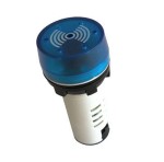 Kontrolka LED z buzerem niebieska 24V AC/DC - AD26B-22MJ 