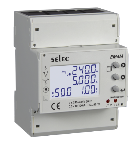 Licznik energii EM4M-3P-C-100A 3-fazowy