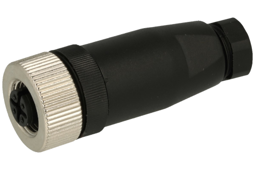 Wtyk żeński prosty M12 4-pin - L-KLS15-M12 A-P204-PG7