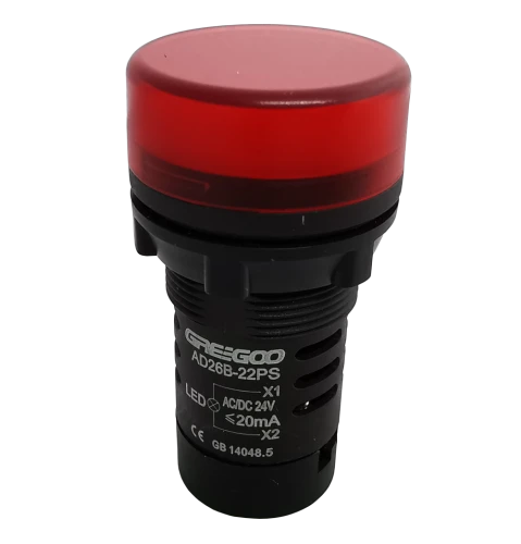 Kontrolka LED czerwona 24V AC/DC - AD26B-22PS