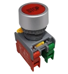 Przycisk kryty PBF22-1O/C-R "STOP" czerwony