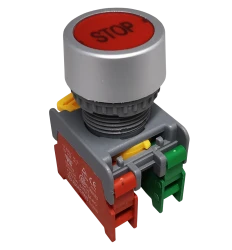 Przycisk kryty PBF22-1O/C-R "STOP" czerwony