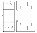 Wymiary zasilacza HDN-3024 Espe