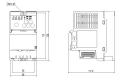 Wymiary falownika FR-CS82S-042-60