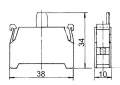 Wymiary elementu stykowego B-1/O